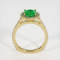 1.32 Ct. Emerald Ring, 18K Yellow Gold 3