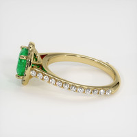 1.32 Ct. Emerald Ring, 18K Yellow Gold 4