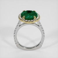 4.00 Ct. Emerald Ring, 18K Yellow & White 3
