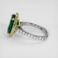 4.00 Ct. Emerald Ring, 18K Yellow & White 4