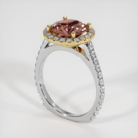 3.34 Ct. Gemstone Ring, 18K Yellow & White 2