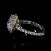 5.38 Ct. Gemstone Ring, 18K Yellow & White 4