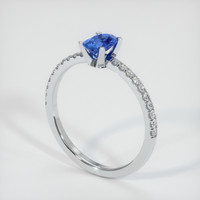 0.84 Ct. Sapphire Ring, Platinum 950 2