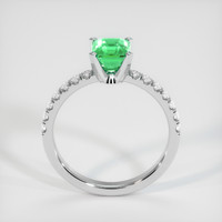 0.70 Ct. Emerald Ring, Platinum 950 3