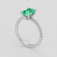 1.53 Ct. Emerald Ring, Platinum 950 2