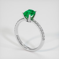 1.06 Ct. Emerald Ring, Platinum 950 2