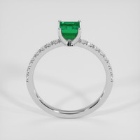 0.66 Ct. Emerald Ring, Platinum 950 3
