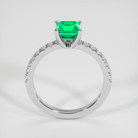 0.85 Ct. Emerald Ring, Platinum 950 3