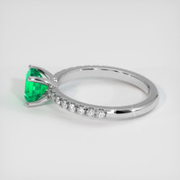 0.85 Ct. Emerald Ring, Platinum 950 4