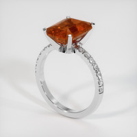 4.55 Ct. Gemstone Ring, Platinum 950 2