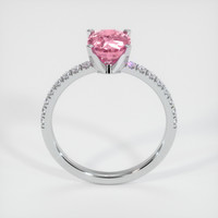2.24 Ct. Reddish Pink Sapphire Ring, Platinum 950 3