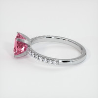 2.24 Ct. Reddish Pink Sapphire Ring, Platinum 950 4