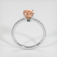 2.12 Ct. Padparadscha Sapphire Ring, Platinum 950 3