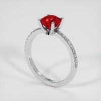 1.64 Ct. Ruby Ring, Platinum 950 2
