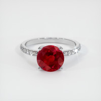 3.15 Ct. Ruby Ring, Platinum 950 1