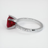 3.15 Ct. Ruby Ring, Platinum 950 4