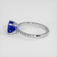 2.12 Ct. Blue Sapphire Ring, Platinum 950 4
