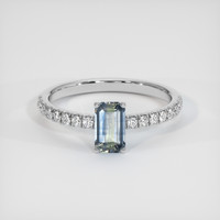 0.70 Ct. Bi Color Sapphire Ring, Platinum 950 1