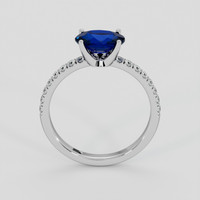 1.43 Ct. Blue Sapphire Ring, Platinum 950 3