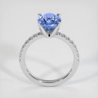 3.33 Ct. Blue Sapphire Ring, Platinum 950 3