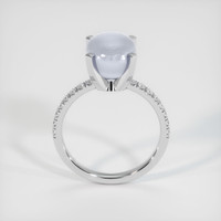 7.83 Ct. Bluish Grey Sapphire Ring, Platinum 950 3