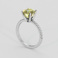 2.67 Ct. Bi Color / Parti Sapphire Ring, Platinum 950 2