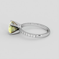 2.67 Ct. Bi Color / Parti Sapphire Ring, Platinum 950 4