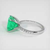 3.82 Ct. Emerald Ring, Platinum 950 4