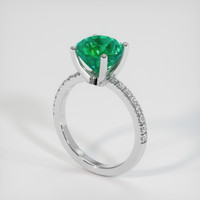 2.52 Ct. Emerald Ring, Platinum 950 2