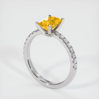 1.24 Ct. Sapphire Ring, Platinum 950 2