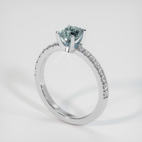 0.72 Ct. Sapphire Ring, Platinum 950 2