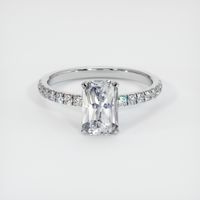 3.16 Ct. White Sapphire Ring, Platinum 950 1