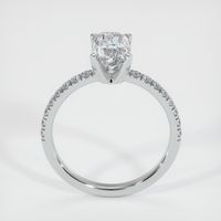 3.16 Ct. White Sapphire Ring, Platinum 950 3