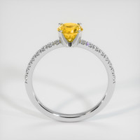0.79 Ct. Yellow Sapphire Ring, Platinum 950 3