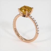2.13 Ct. Gemstone Ring, 14K Rose Gold 2