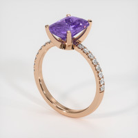 2.67 Ct. Gemstone Ring, 14K Rose Gold 2