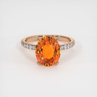 6.15 Ct. Gemstone Ring, 14K Rose Gold 1