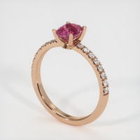 1.06 Ct. Pink Sapphire Ring, 14K Rose Gold 2