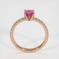 1.06 Ct. Pink Sapphire Ring, 14K Rose Gold 3