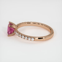 1.06 Ct. Pink Sapphire Ring, 14K Rose Gold 4
