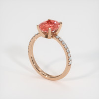 2.50 Ct. Sapphire Ring, 14K Rose Gold 2
