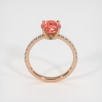 2.50 Ct. Sapphire Ring, 14K Rose Gold 3