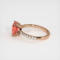 2.50 Ct. Sapphire Ring, 14K Rose Gold 4