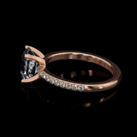 2.06 Ct. Sapphire Ring, 14K Rose Gold 4