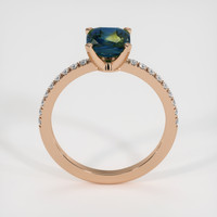 2.05 Ct. Bi Color Sapphire Ring, 14K Rose Gold 3