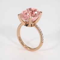 12.01 Ct. Sapphire Ring, 14K Rose Gold 2