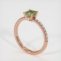 0.53 Ct. Sapphire Ring, 14K Rose Gold 2