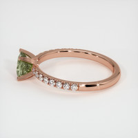 0.53 Ct. Sapphire Ring, 14K Rose Gold 4