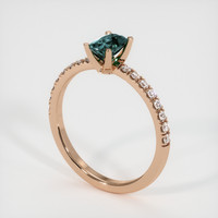 0.76 Ct. Sapphire Ring, 14K Rose Gold 2