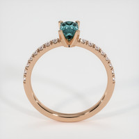 0.76 Ct. Sapphire Ring, 14K Rose Gold 3